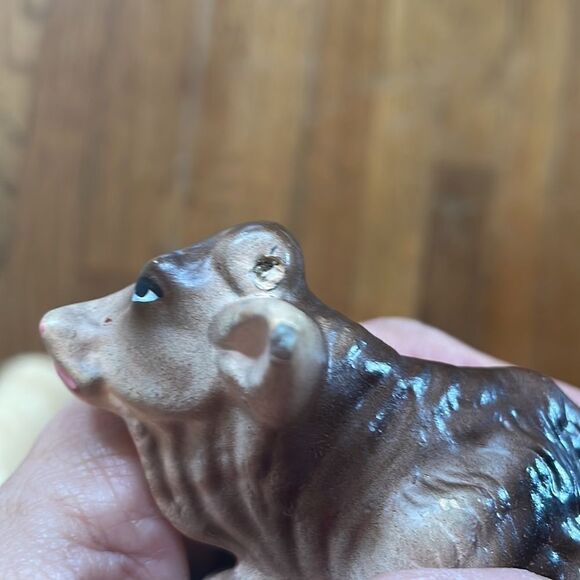 Vtg chalkware Ox from a nativity scene - Picture 7 of 8